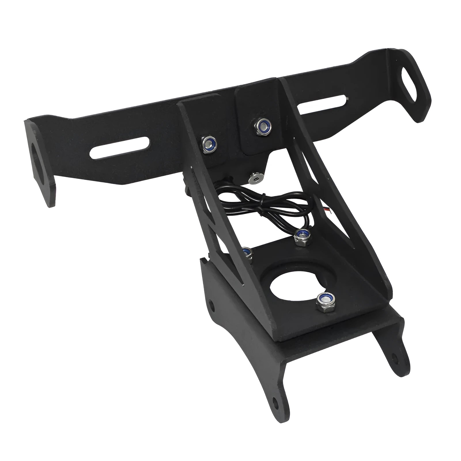 Black aluminium alloy licence plate bracket for Honda motorcycle rear mounting