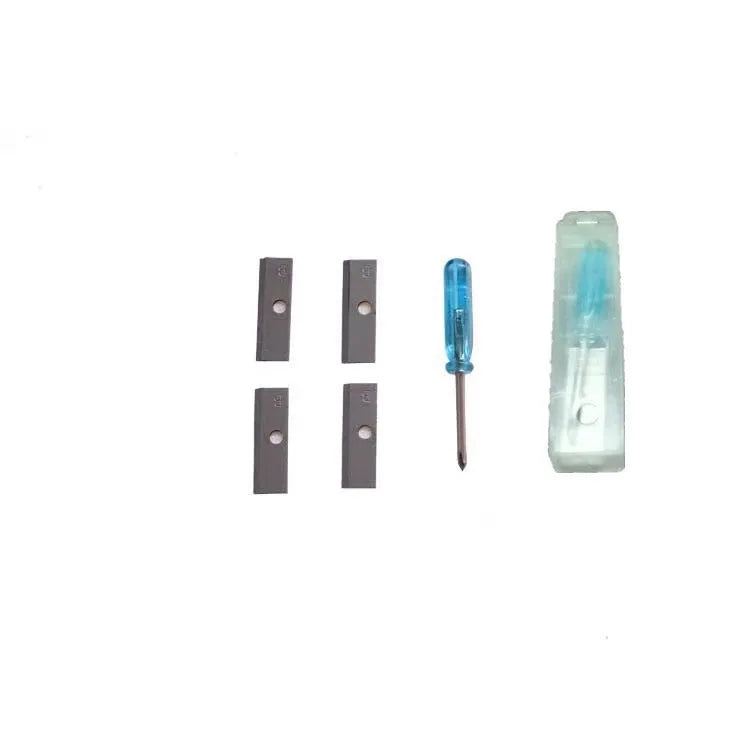 Four-hole geometric plastic pencil sharpener for art sketching with maintenance screwdriver