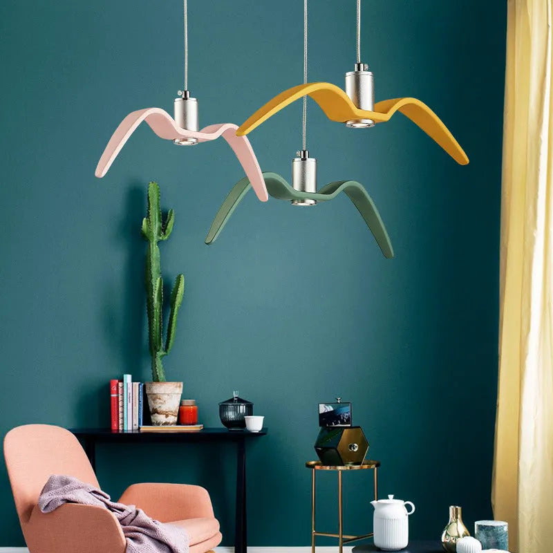 Nordic personalised LED chandelier in modern design with 320mm diameter and multiple colour options