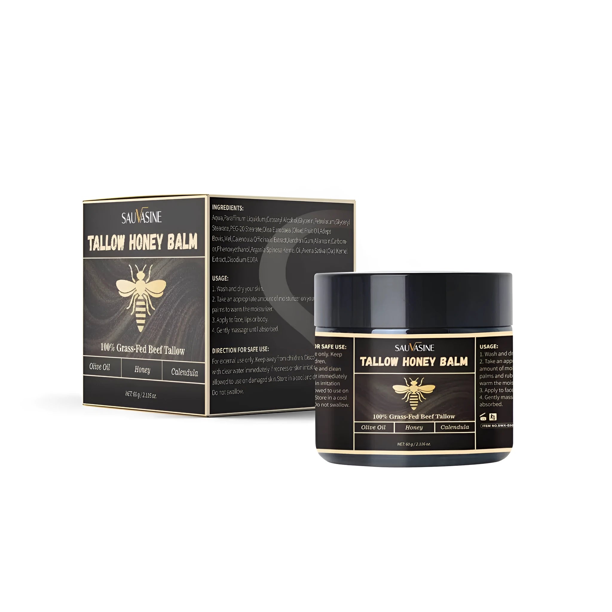 Butter Honey Cream 60g jar, a universal moisturiser with honey extract for face and body.