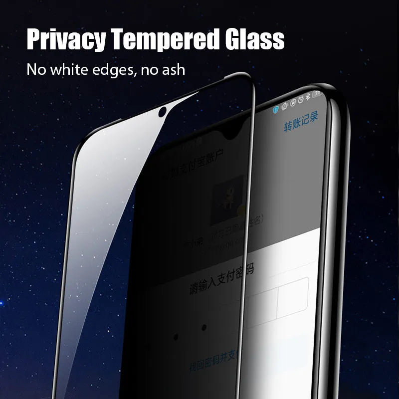 Anti-spy screen protector for Poco and Redmi smartphones with privacy protection technology