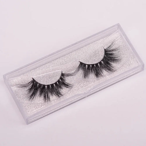 Handcrafted 5D mink false eyelashes set with application brush and storage cap