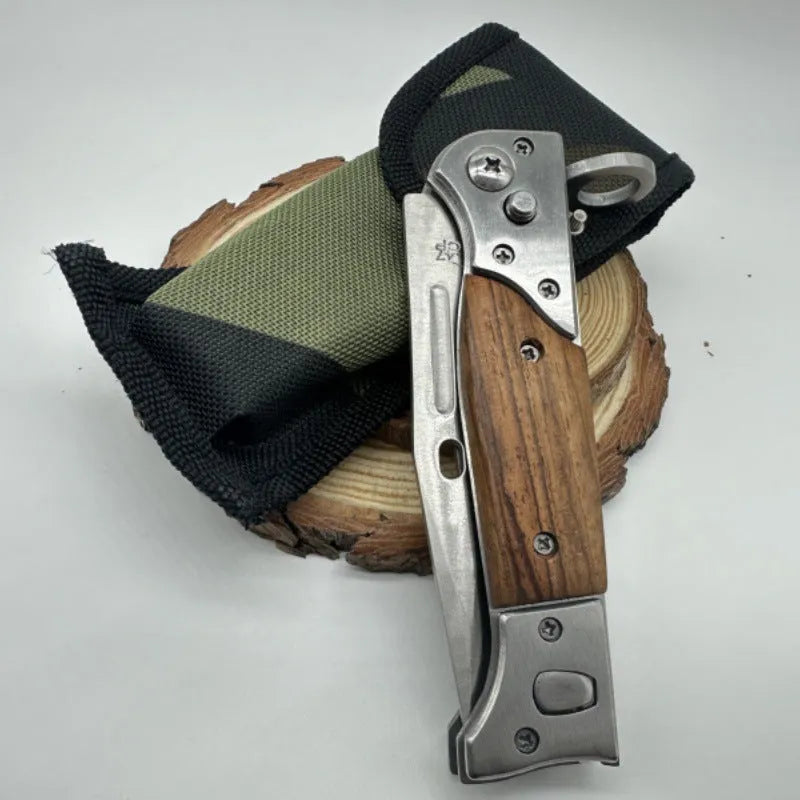 Multifunctional outdoor folding knife with high hardness blade and 11cm handle in 47 style