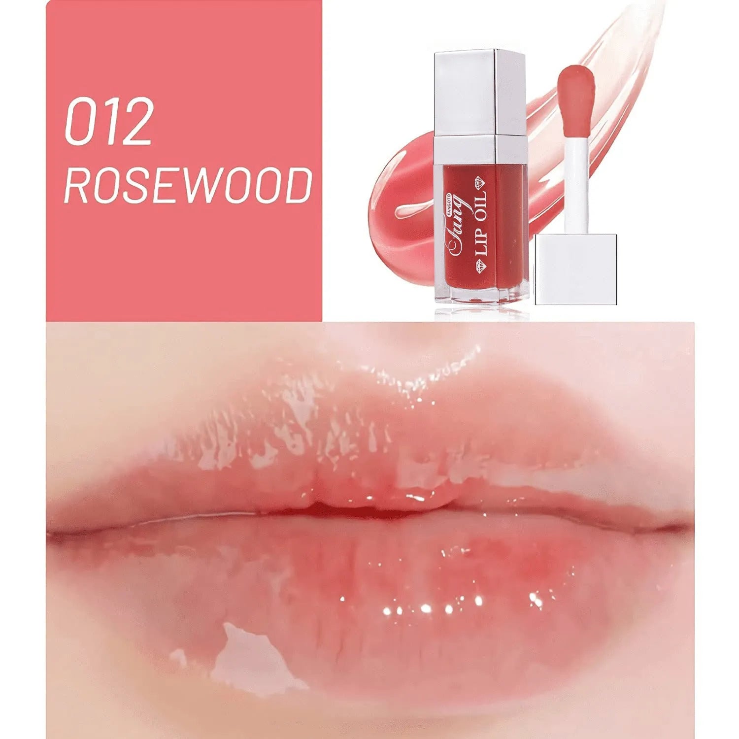 Five different shades of moisturising lip gloss mint lipstick with repairing properties