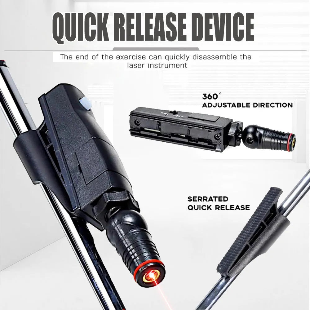 Black golf putter laser aiming sight accessory for putting alignment practice