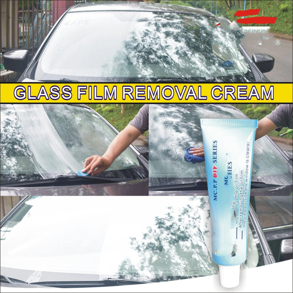 15ml bottle of automotive glass anti-fog and rain repellent treatment in a white English bag.