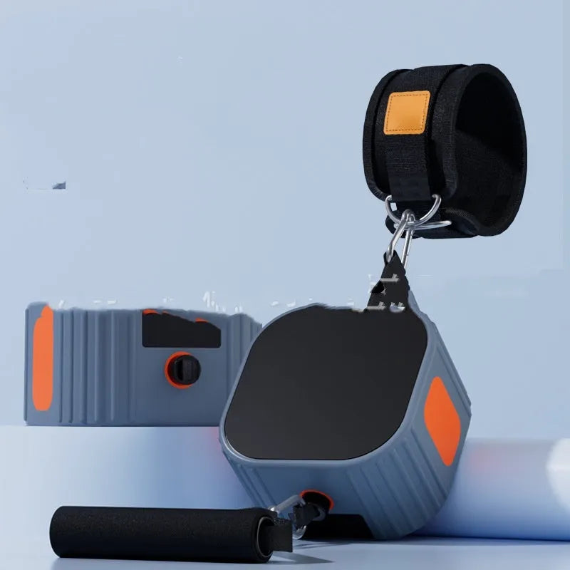 Adjustable resistance fitness equipment combining chest expander and rowing machine functions