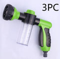 Green high pressure foam spray gun with adjustable nozzle for car washing and household cleaning tasks