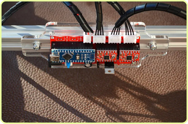 3000mW miniature laser engraving machine with a 400mm by 300mm base plate for marking and lettering