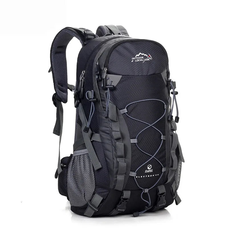 Green polyester leisure sports backpack with 20-35 litre capacity for outdoor activities