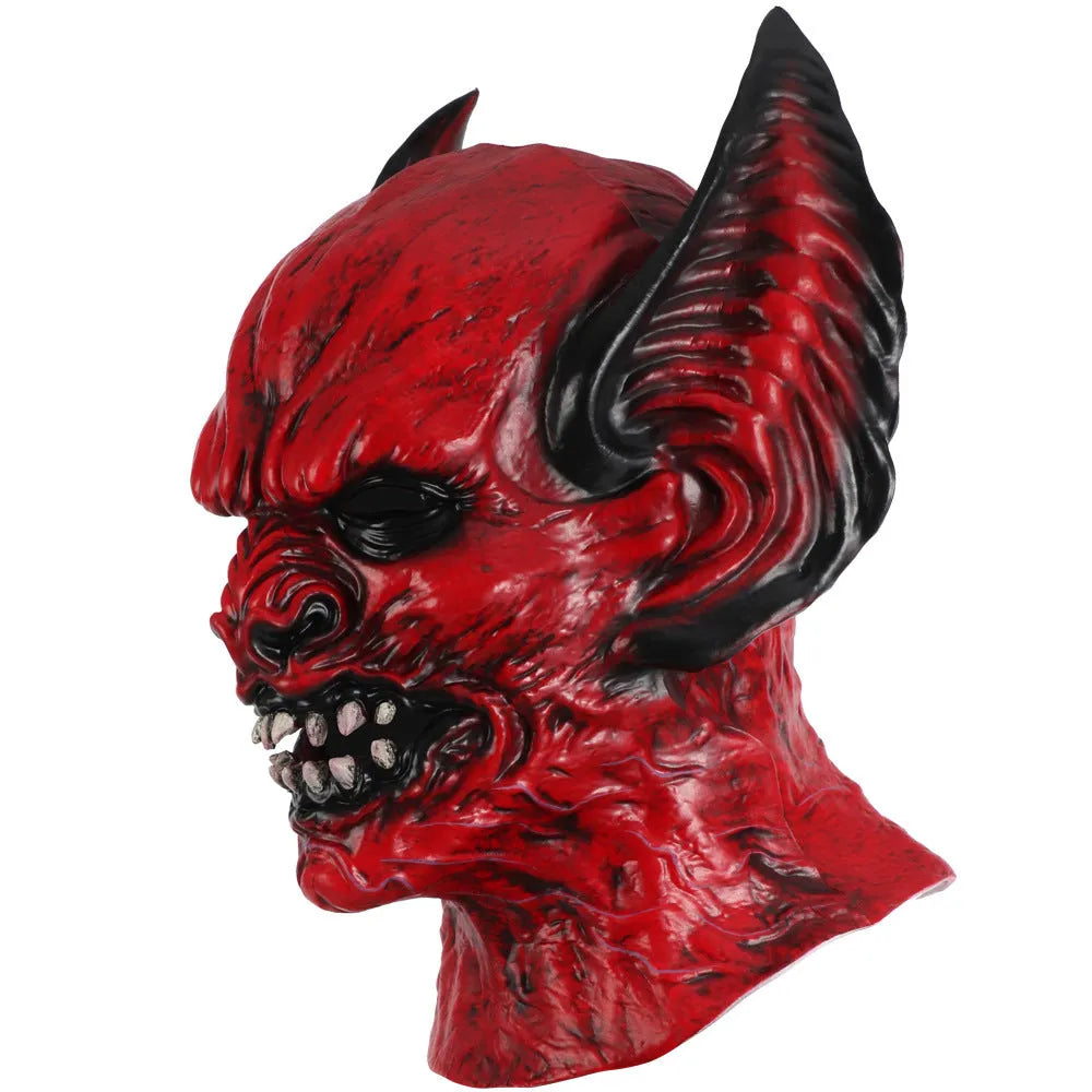 Red RP foam bat design horror mask head cover for Halloween and Christmas costume parties