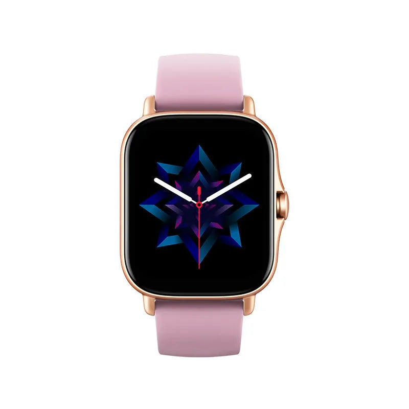 GT20 smart watch with 1.75-inch touch screen and silicone band on wrist