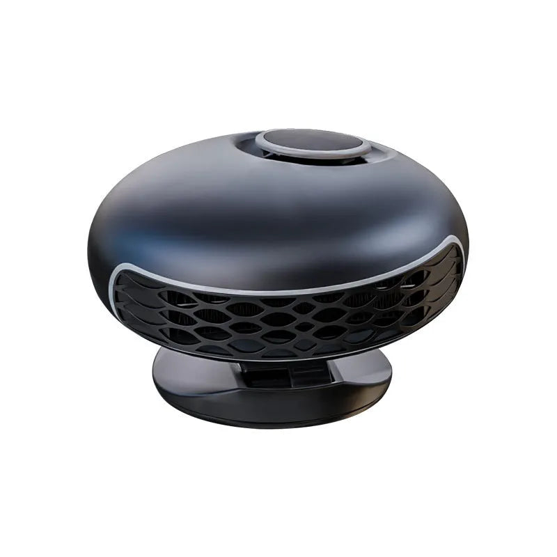 YF-180 black car warm air blower heater with power cable for defrosting and demisting vehicle windows