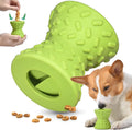 Natural rubber interactive treat dispensing dog bone toy for aggressive chewers in blue colour