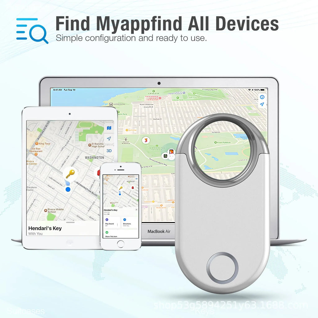 Compact black and white GPS tracking device for pets and children with USB charging port