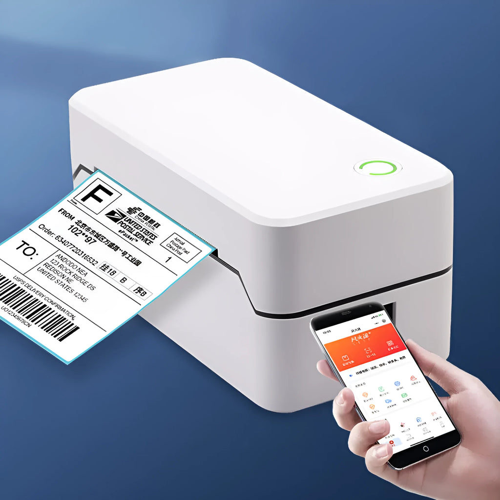 Thermal Express Single Electronic Surface Printer with compact design showing USB and Bluetooth connectivity