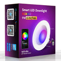 Smart WiFi Bluetooth RGBW colour changing ceiling lamp with American E26 bulb fitting