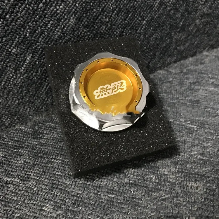 Aluminium alloy oil filter cap for Honda cars in red, blue, silver, black, purple, and gold colours