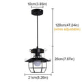 American iron retro droplight lamp with lantern-shaped design