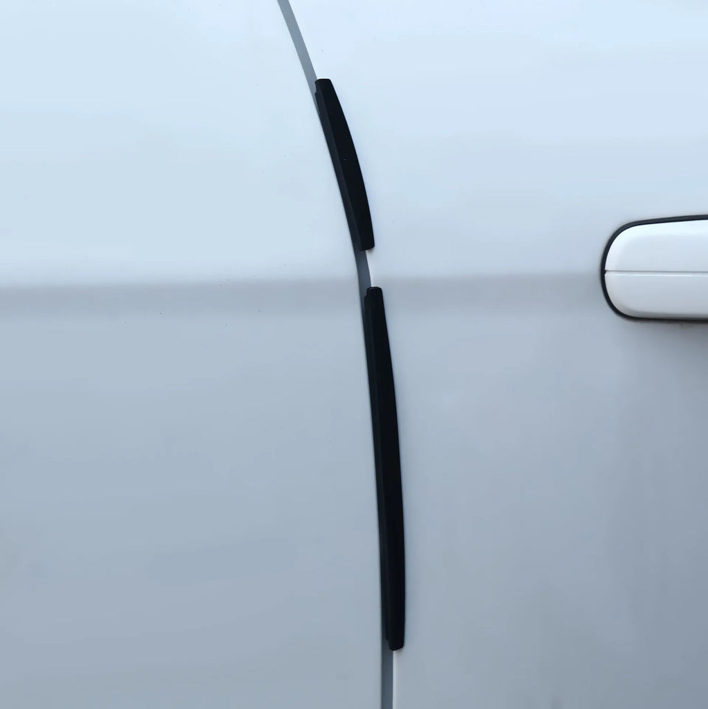 White plastic car door edge anti-collision protection strip for general vehicle models