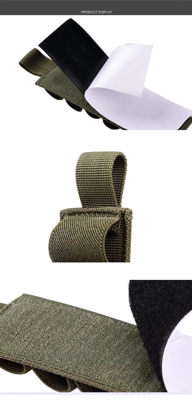 Tactical 6-hole storage bag in 1000D nylon measuring 5 by 16.5 centimetres