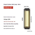 Stainless steel waterproof outdoor wall lamp for garden and courtyard lighting
