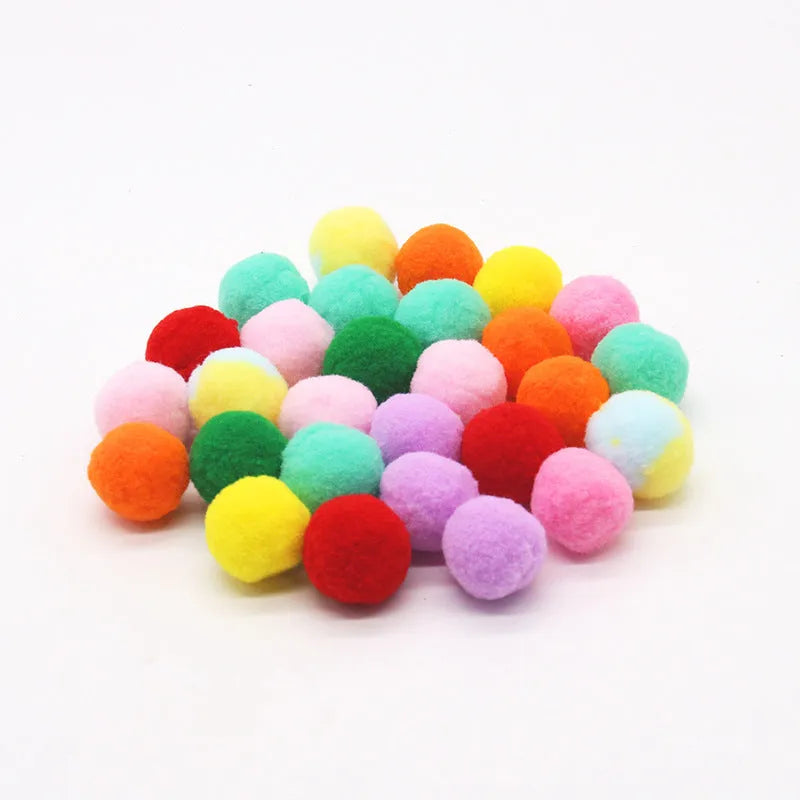 Pet toy launching gun with multiple soft plush balls for interactive dog and cat play