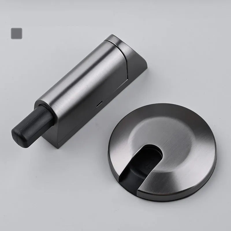 Zinc alloy wall-mount door stopper in six colour finishes including brushed nickel and gold