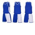 Men's basketball training suit in polyester with matching top and shorts in grass green colour