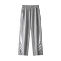 Straight-leg casual sports trousers for plus-size men in thin cotton blend fabric