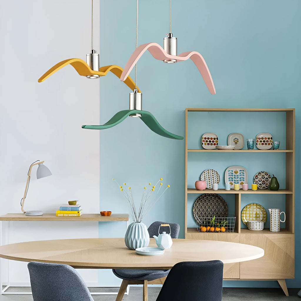 Nordic personalised LED chandelier in modern design with 320mm diameter and multiple colour options