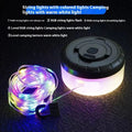 Rechargeable outdoor string lights with 30 LED beads in warm white and multicolour modes