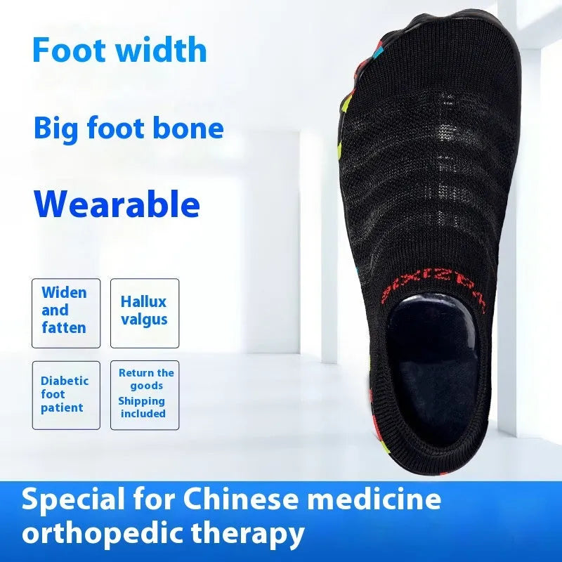 Men's camouflage flyknit water shoes with rubber soles and lace-up front