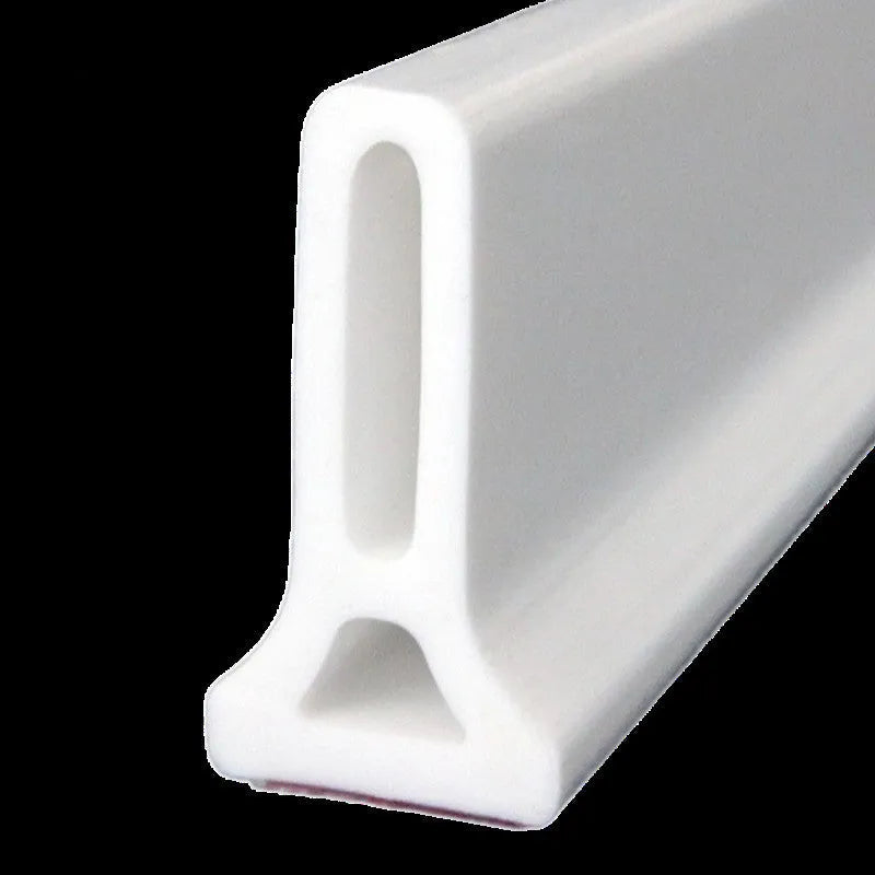 Flexible silicone bathroom water blocking strip in black colour for shower room waterproofing