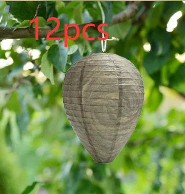 Paper honeycomb lantern with hexagonal shape, 22cm wide by 28cm high, in photo colour finish.