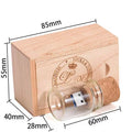 Wooden wish bottle USB flash drive with transparent design showing coloured beads inside