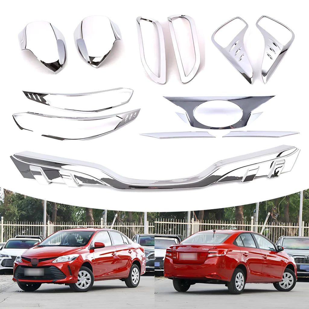ABS decorative trim for 2019 Toyota Vios headlight and front bumper styling