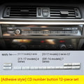 Silver automotive air conditioning dashboard button replacement sets for car interior controls