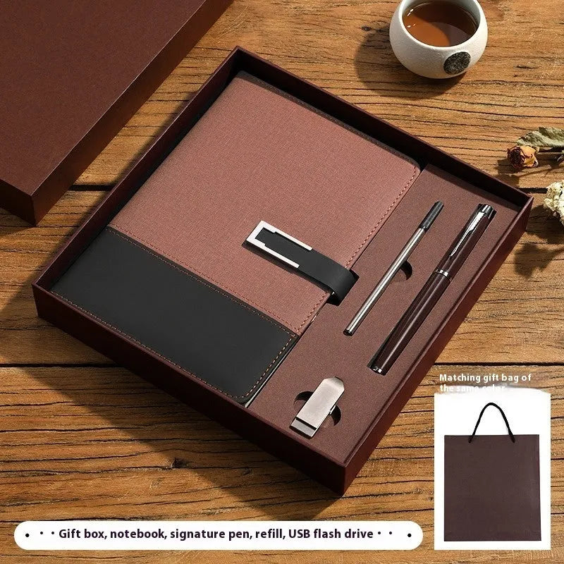 A5 notebook with soft PU leather cover and wood-free paper pages in multiple colour options
