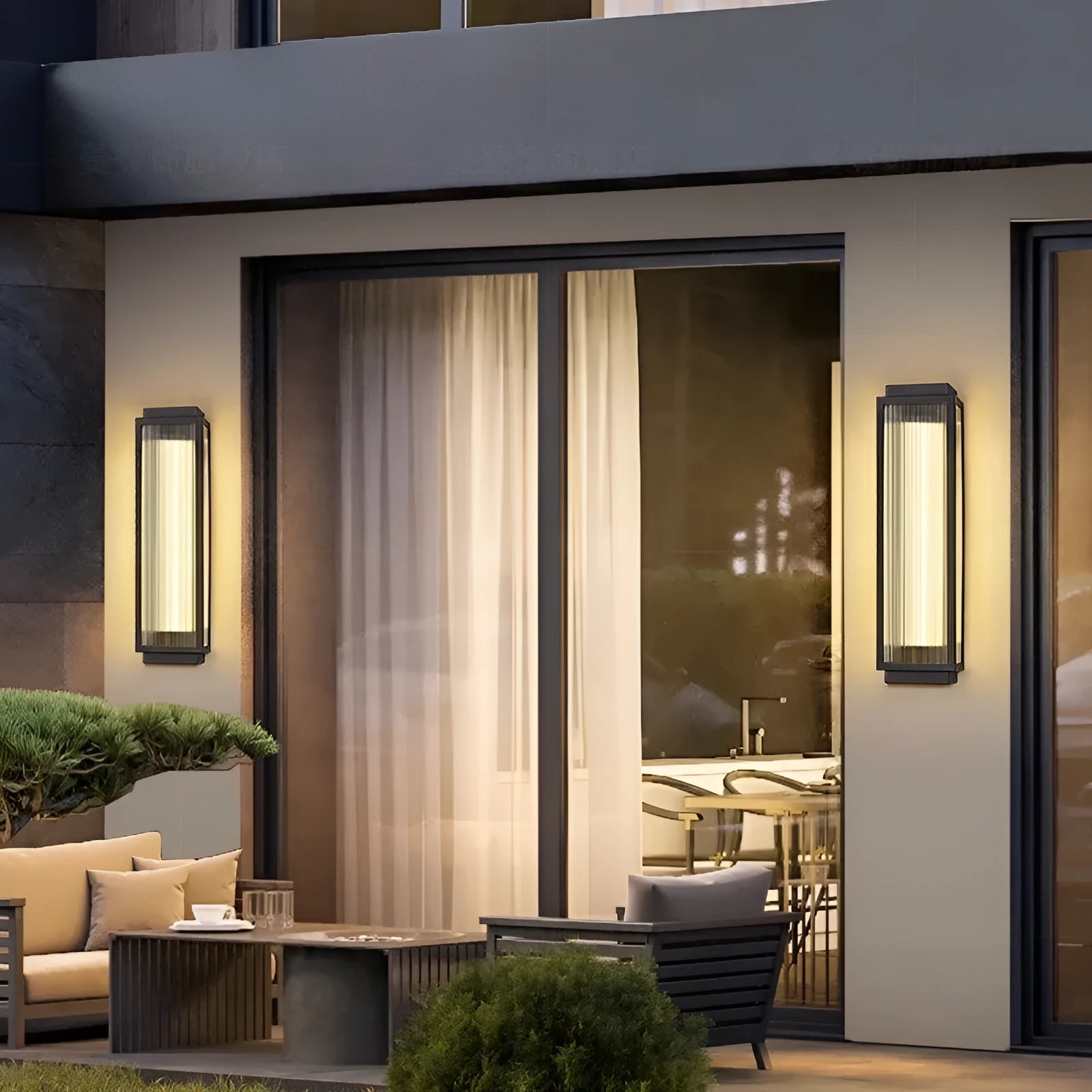 Stainless steel waterproof outdoor wall lamp for garden and courtyard lighting