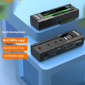 External mobile hard disk enclosure for SSD with ABS plastic case measuring 191x111x35mm