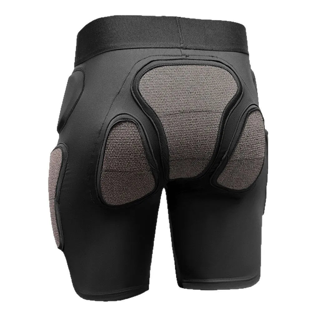 X-ray diffraction ski protective gear set with hip and knee pads for inner wear sports protection