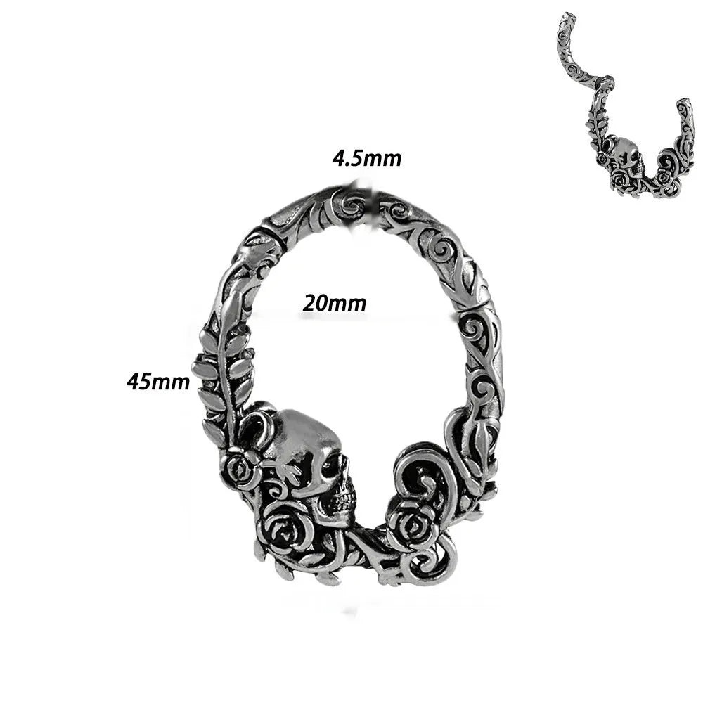 Copper geometric cone shaped magnetic ear extenders in various colour options