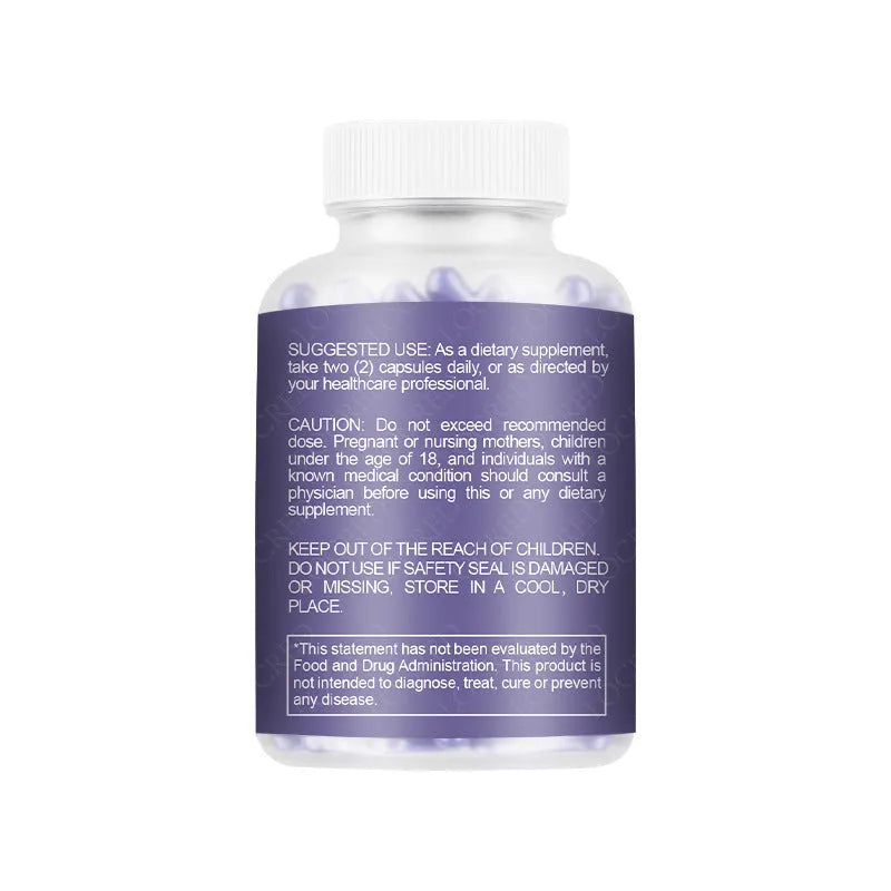 Bottle of 60 vaginal capsules for adult women's intimate care with extraction-based formulation