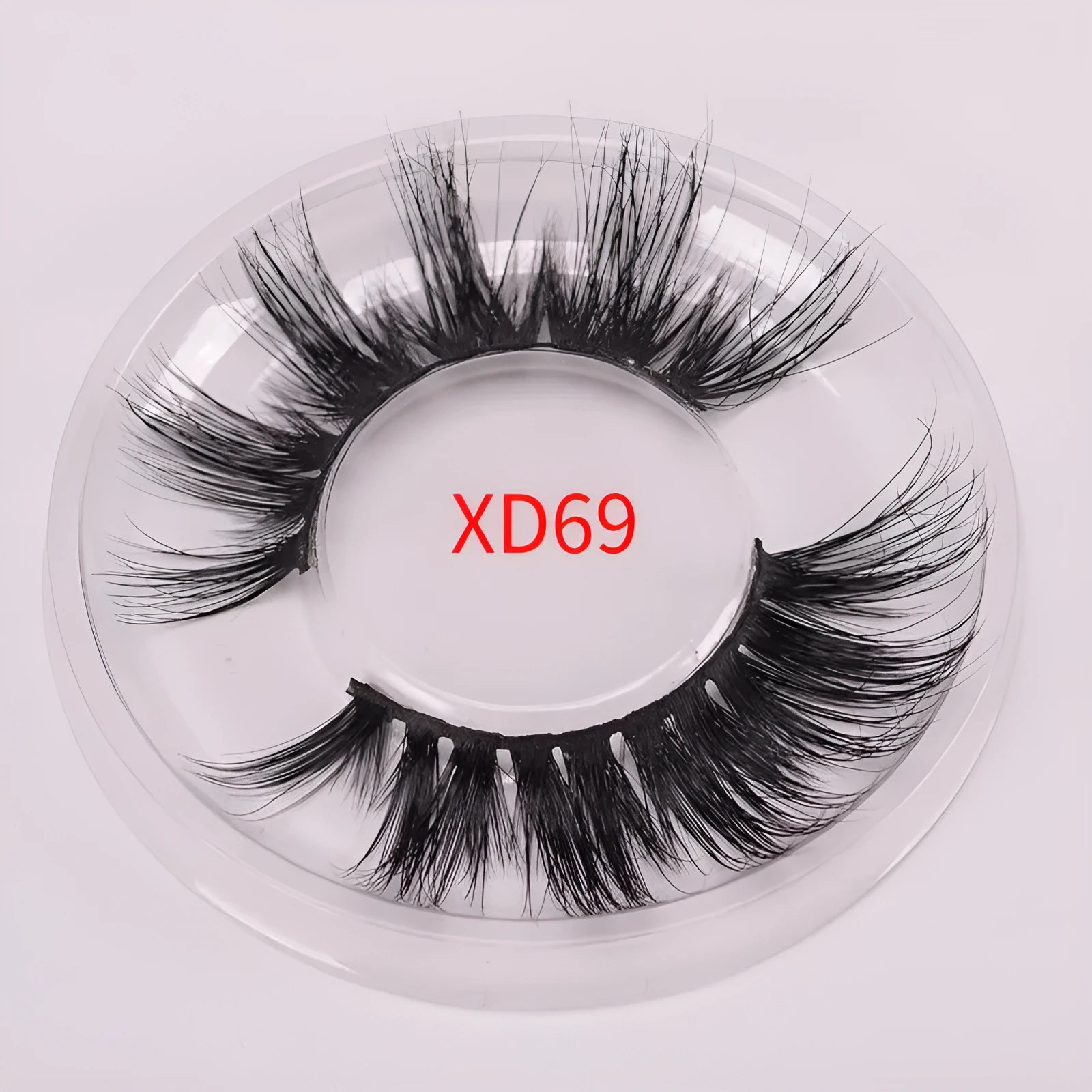 Handcrafted 5D mink false eyelashes set with application brush and storage cap