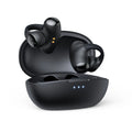 Black and white T306 Bluetooth wireless clip-on sports gaming earphones on ear hook.