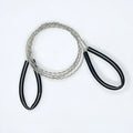 German stainless steel survival wire saw with leather case measuring 70cm total length for outdoor cutting tasks