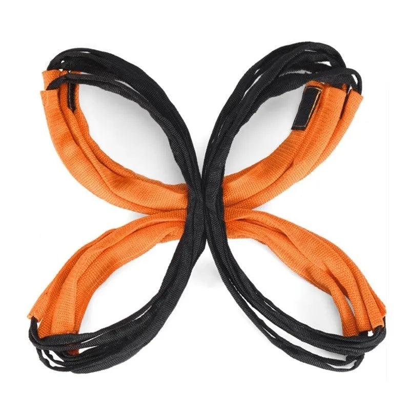 Butterfly ladder agility training set with jump grid for youth physical development