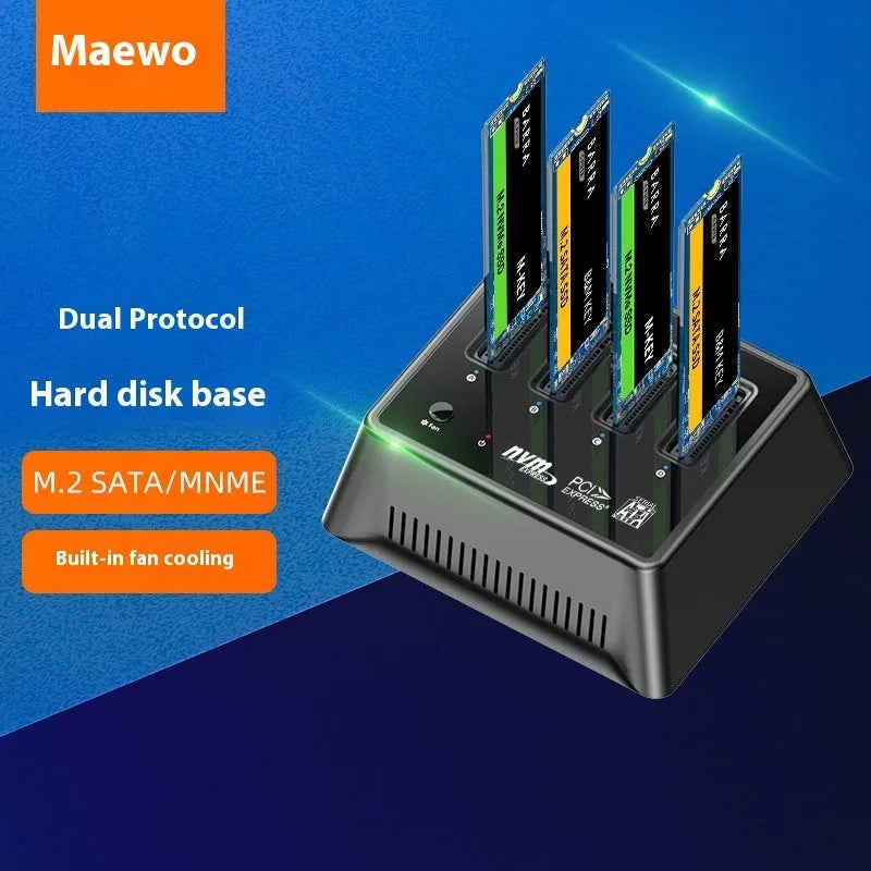 Aluminium alloy M2 Dual Protocol SSD solid state drive base enclosure