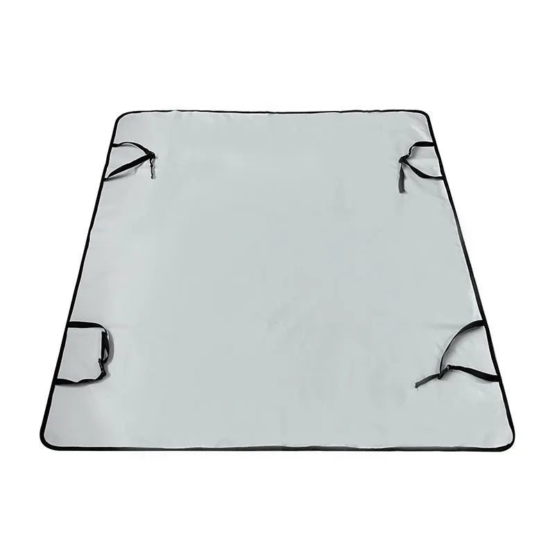 Car pet mat covering rear seat with water resistant cloth material in choice of colours and paw print designs